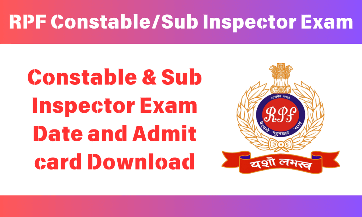 RPF Admit Card 2024